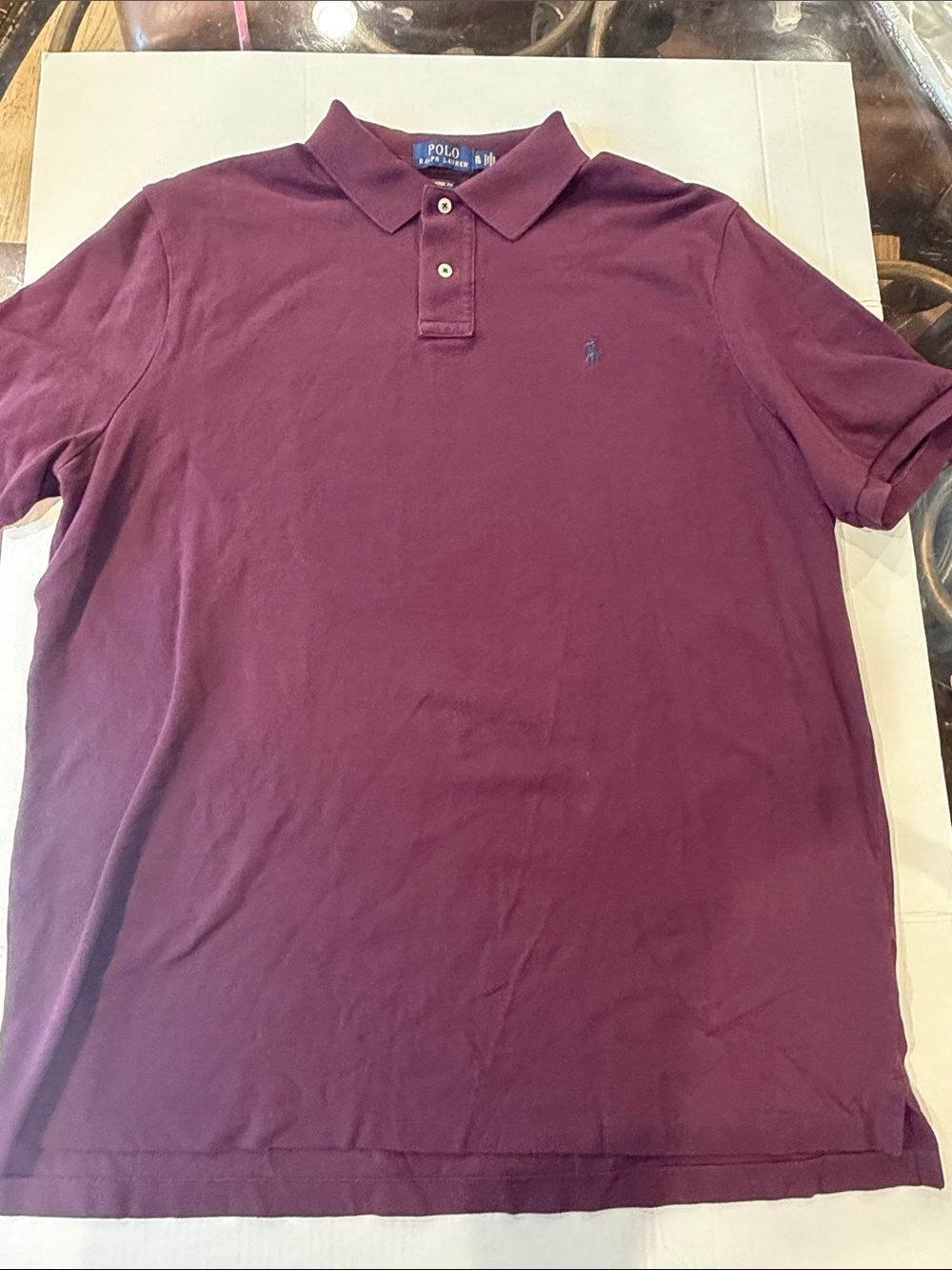 Polo by Ralph Lauren Men's Polo Shirt - Burgundy